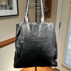 Sondra Roberts c-large square soft leather tote bag